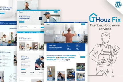 HouzFix - Plumber Handyman WordPress Theme