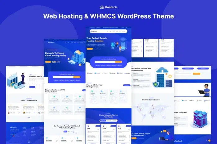 Hostech - Web hosting & WHMCS WordPress theme