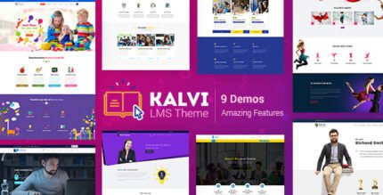 kalvi lms education wordpress theme