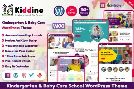 Kiddino - Kids & Kindergarten WordPress Theme