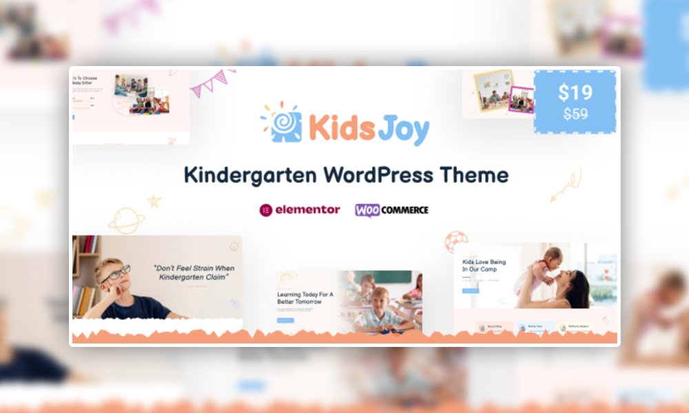 KidsJoy - Kindergarten & Preschool WordPress Theme