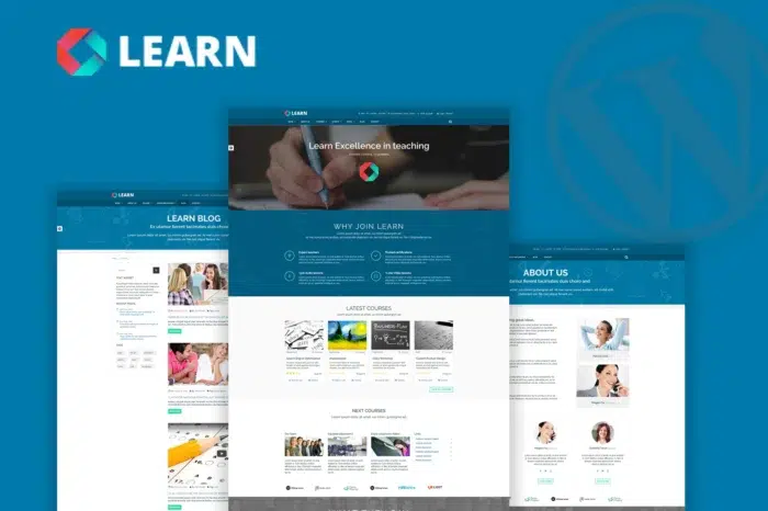 Learn - Education eLearning WordPress Theme