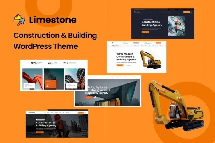 Limestone - Construction Building WordPress Theme