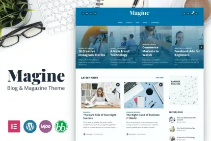 Magine - Business Blog WordPress Theme