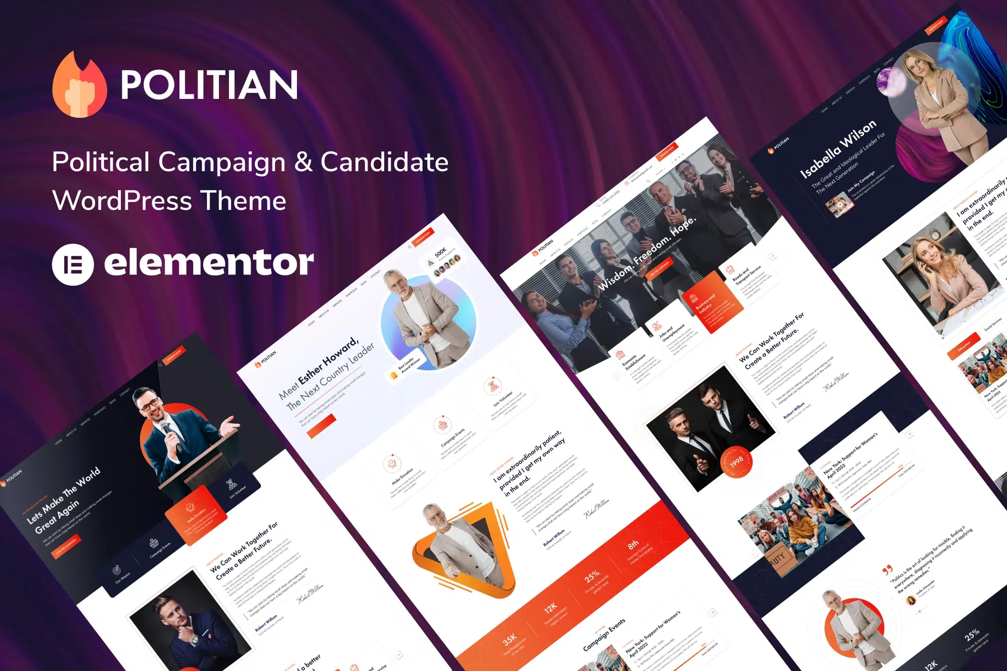 Politian - Political Campaign WordPress Theme