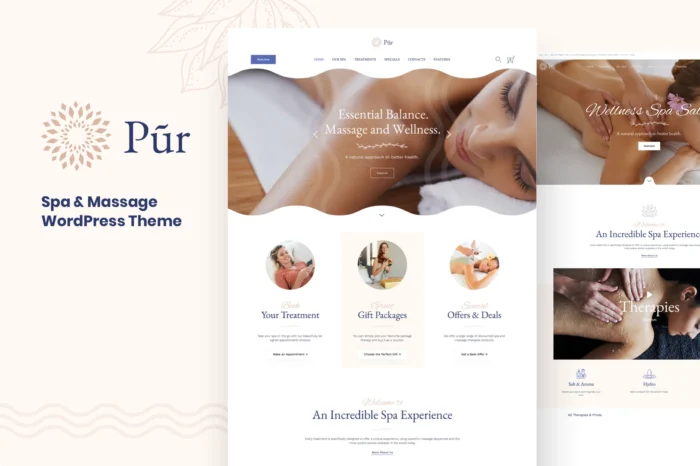 Pur - Wellness & Spa WordPress Theme