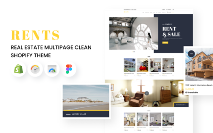 RENTS – Real Estate Multipage Clean Shopify Theme