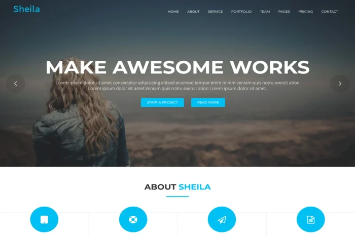 Sheila - Material Design Agency WordPress Theme