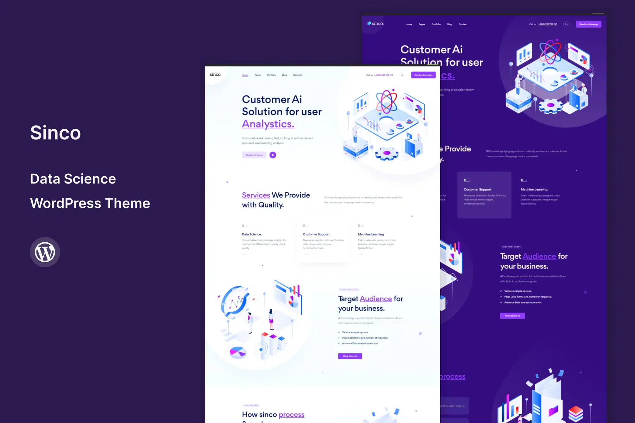 Sinco - Data Science WordPress Theme