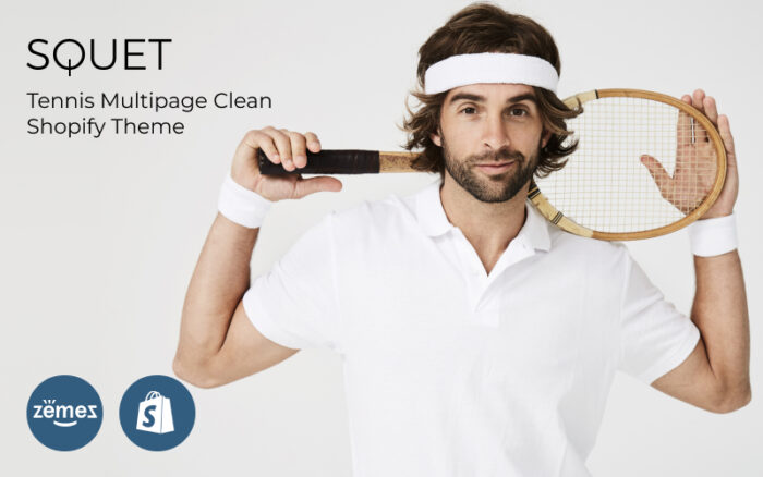 Squet – Tennis Multipage Clean Shopify Theme