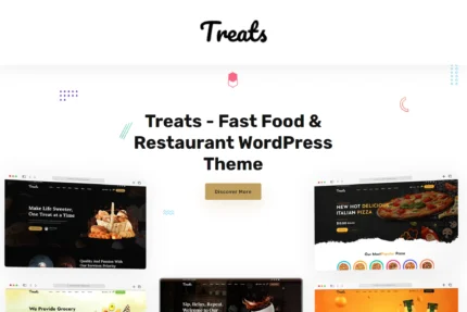 Treats - Fast Food & Restaurant WordPress Theme