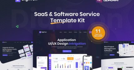 Digitron – Software & SaaS Elementor Template Kit