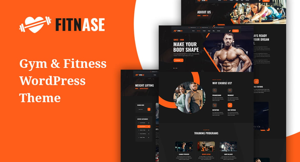 Fitnase – Gym And Fitness WordPress Theme