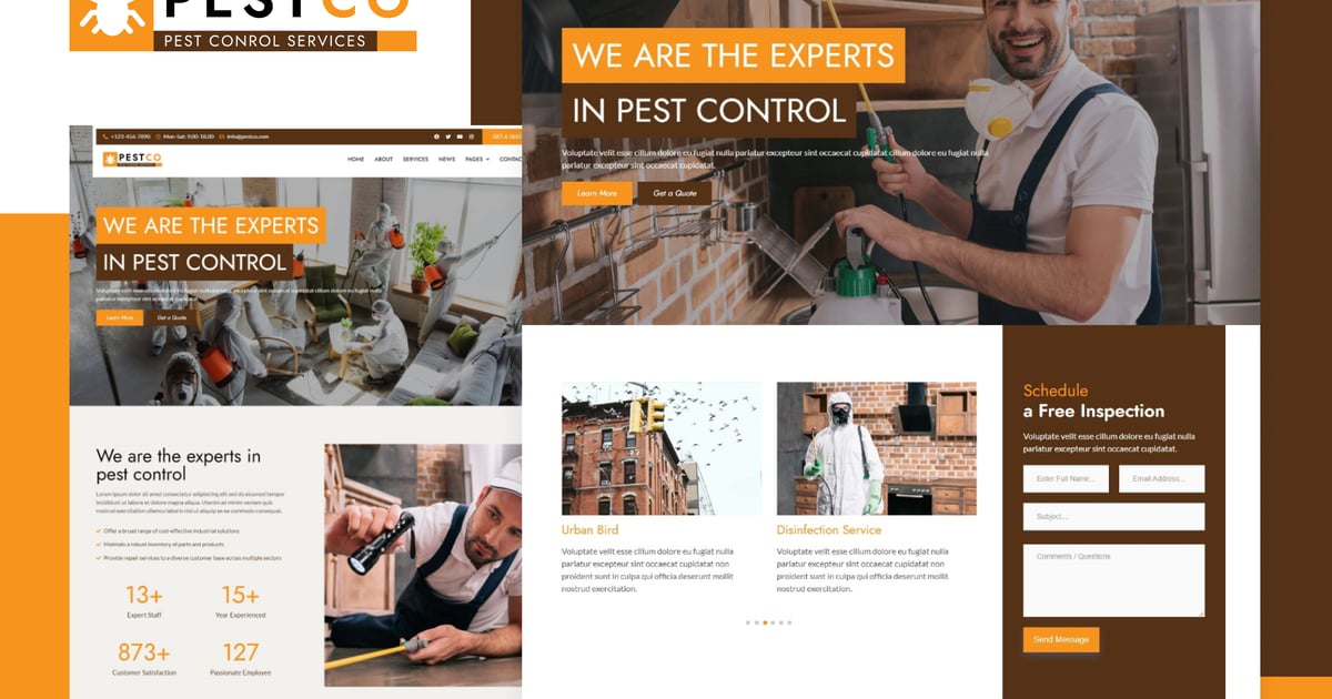 Pestco – Pest Control Elementor Template Kit