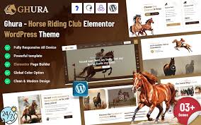 Ghura – Horse Riding Club Elementor WordPress Theme