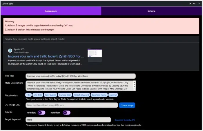 Zynith SEO Plugin Best SEO plugin for WordPress