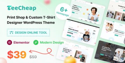 TeeCheap – T-shirt Design WordPress Theme Online