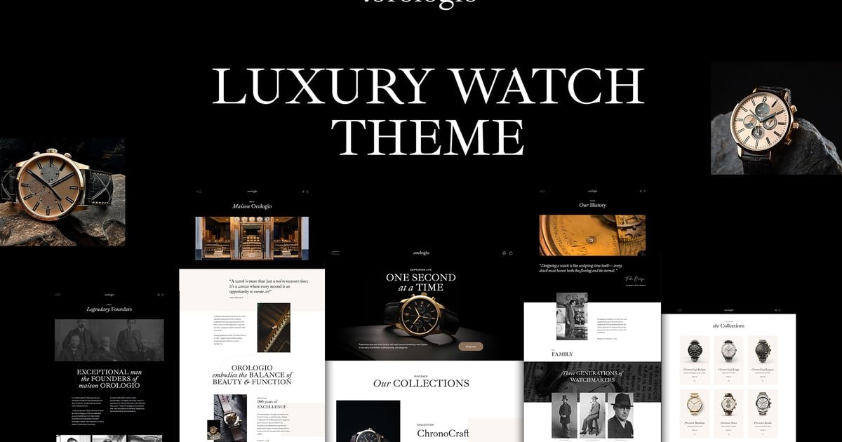 Orologio luxury watch store theme 