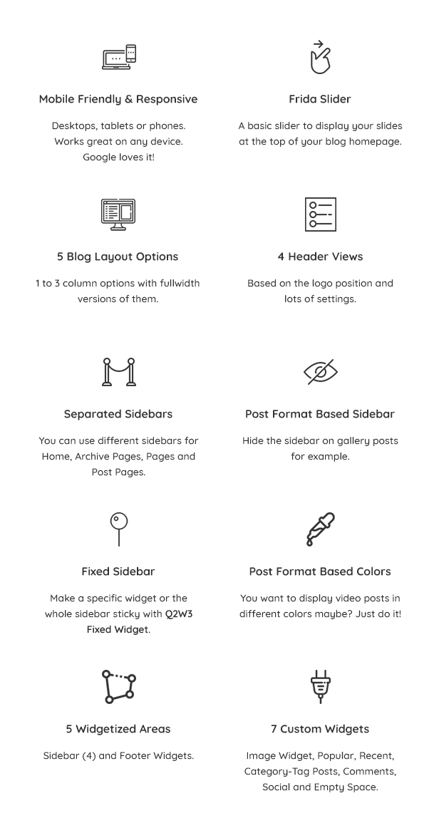 Frida blog theme 