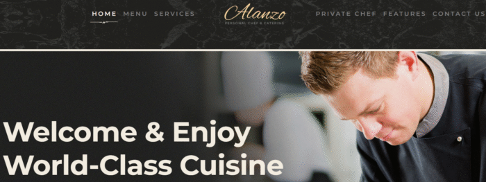 Alanzo Personal Chef & Catering WordPress Theme - Image 1