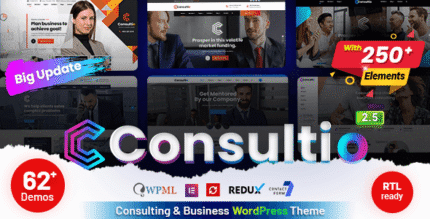 Consultio Corporate Consulting WordPress Theme