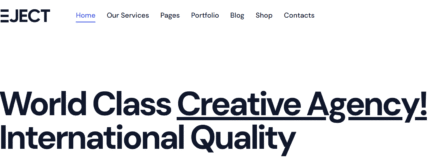 Eject Web Studio & Creative Agency WordPress Themes