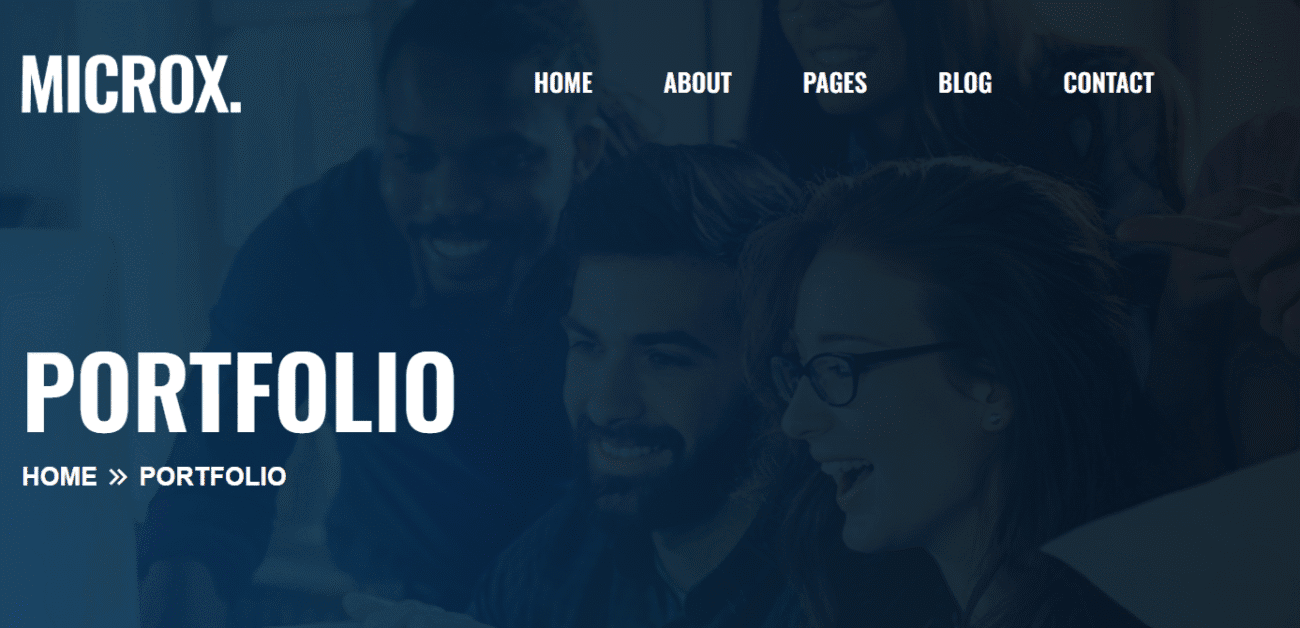 Microx Personal Portfolio WordPress Theme RTL