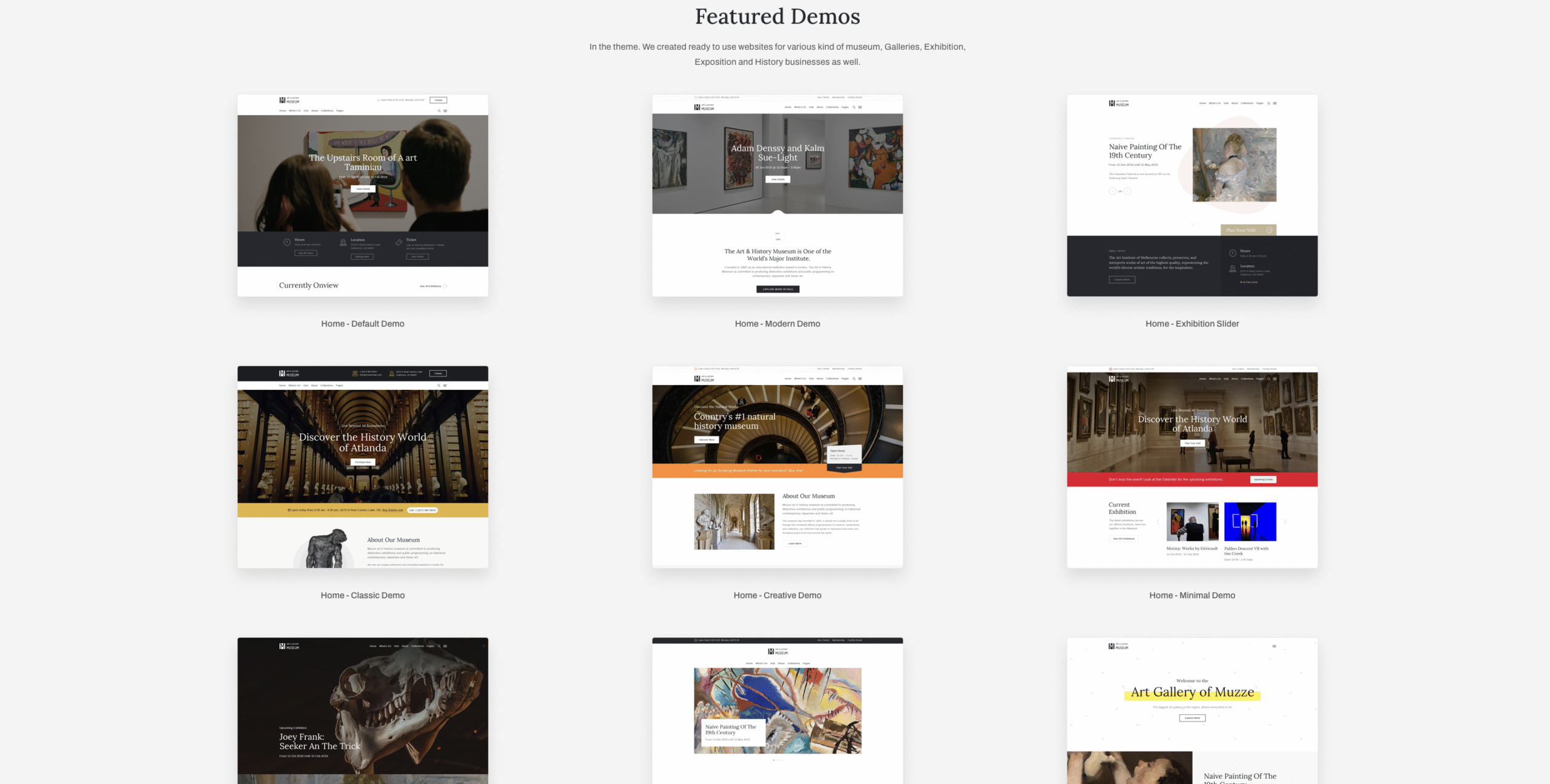 Muzze - Museum Art Gallery Exhibition Wp Theme