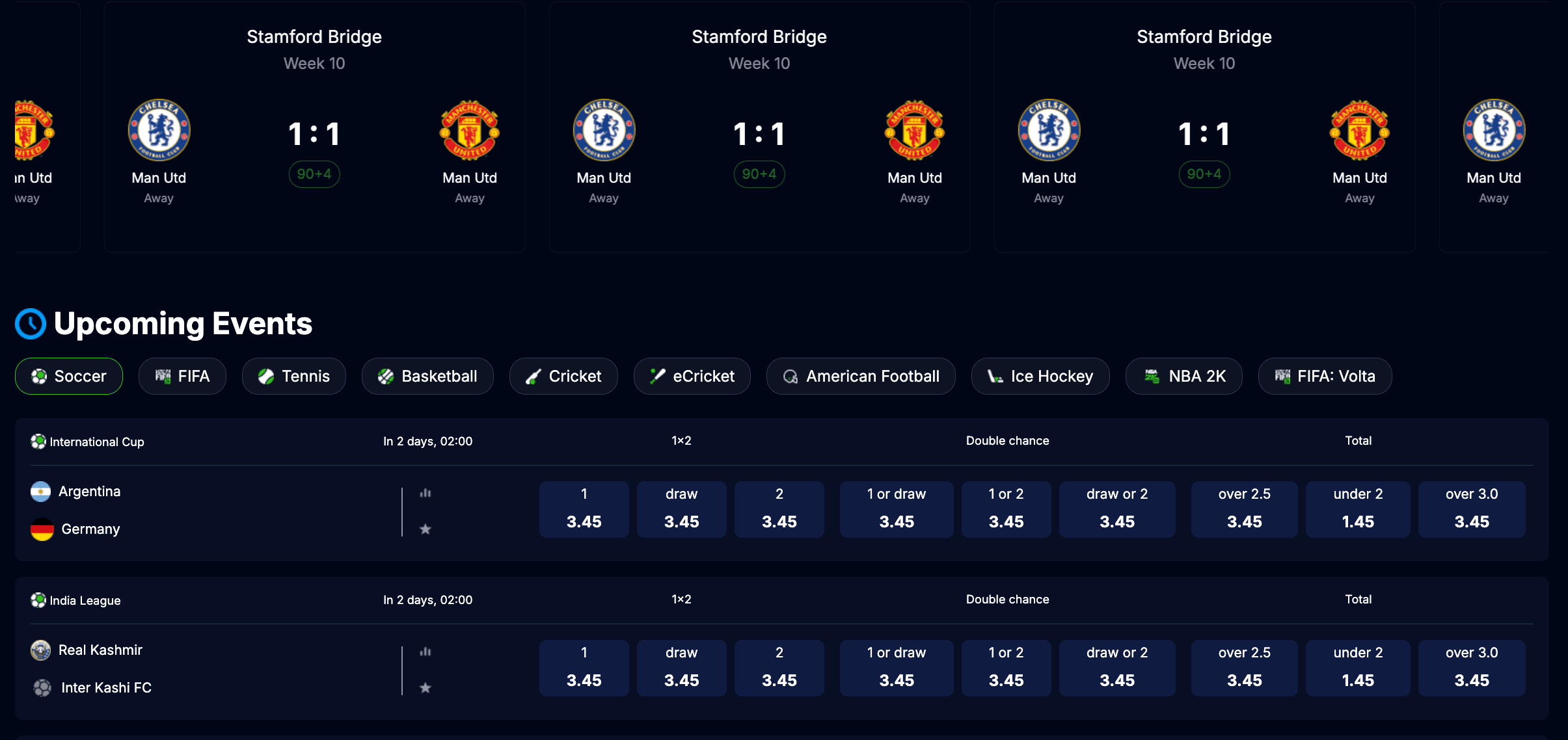 Oddsx – Sports-Betting-website-Vue-js-template