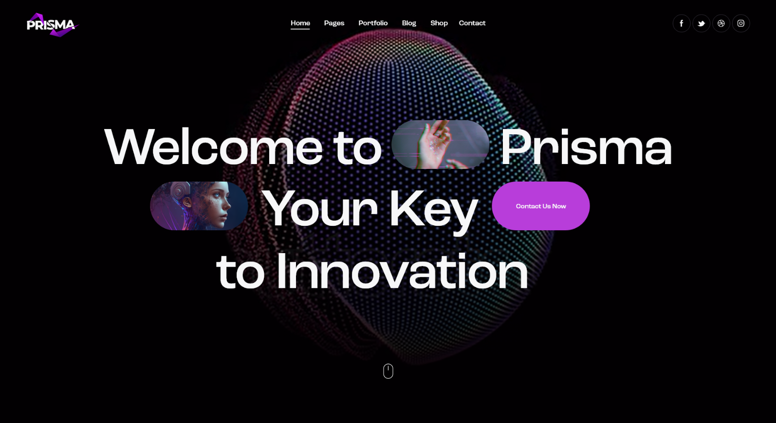 Prisma WordPress Theme – Mobile App & Business Site Design