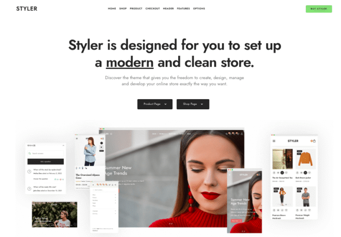 Styler WooCommerce Theme
