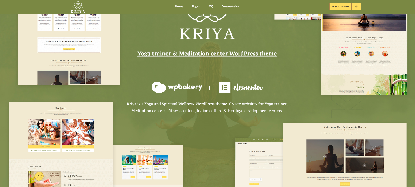 Kriya – Yoga Trainer & Meditation WordPress Theme