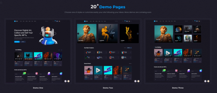 Nuron – NFT Marketplace React Next JS Template