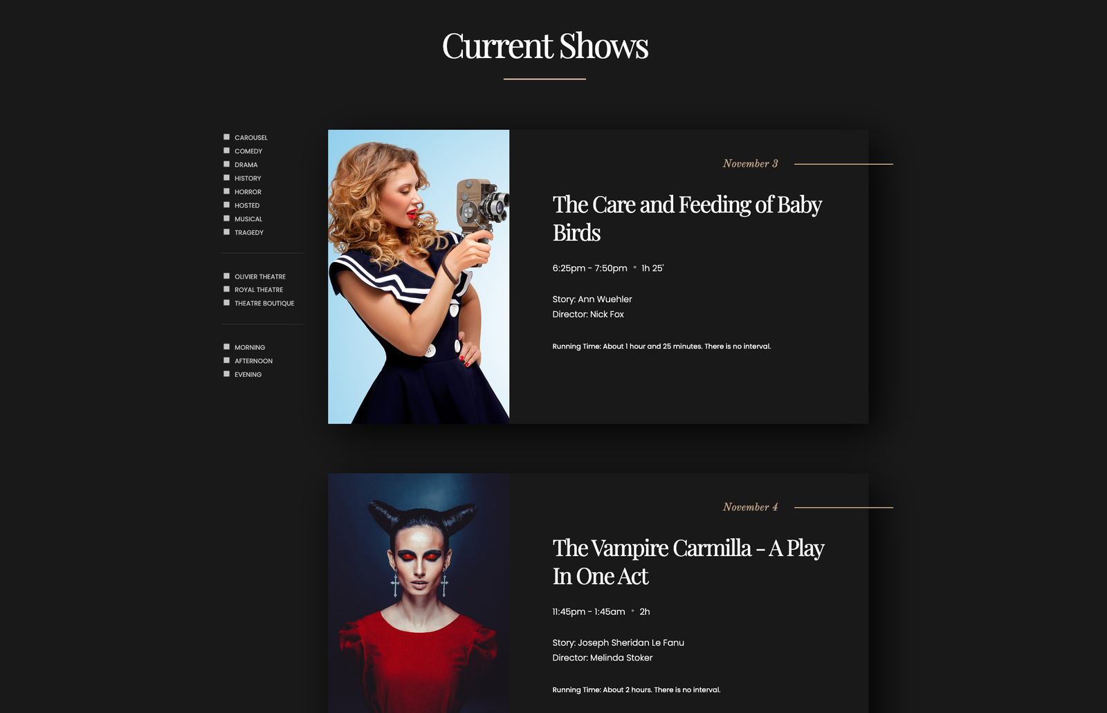 Theatre WP | Culture, Entertainment & Theater Theme