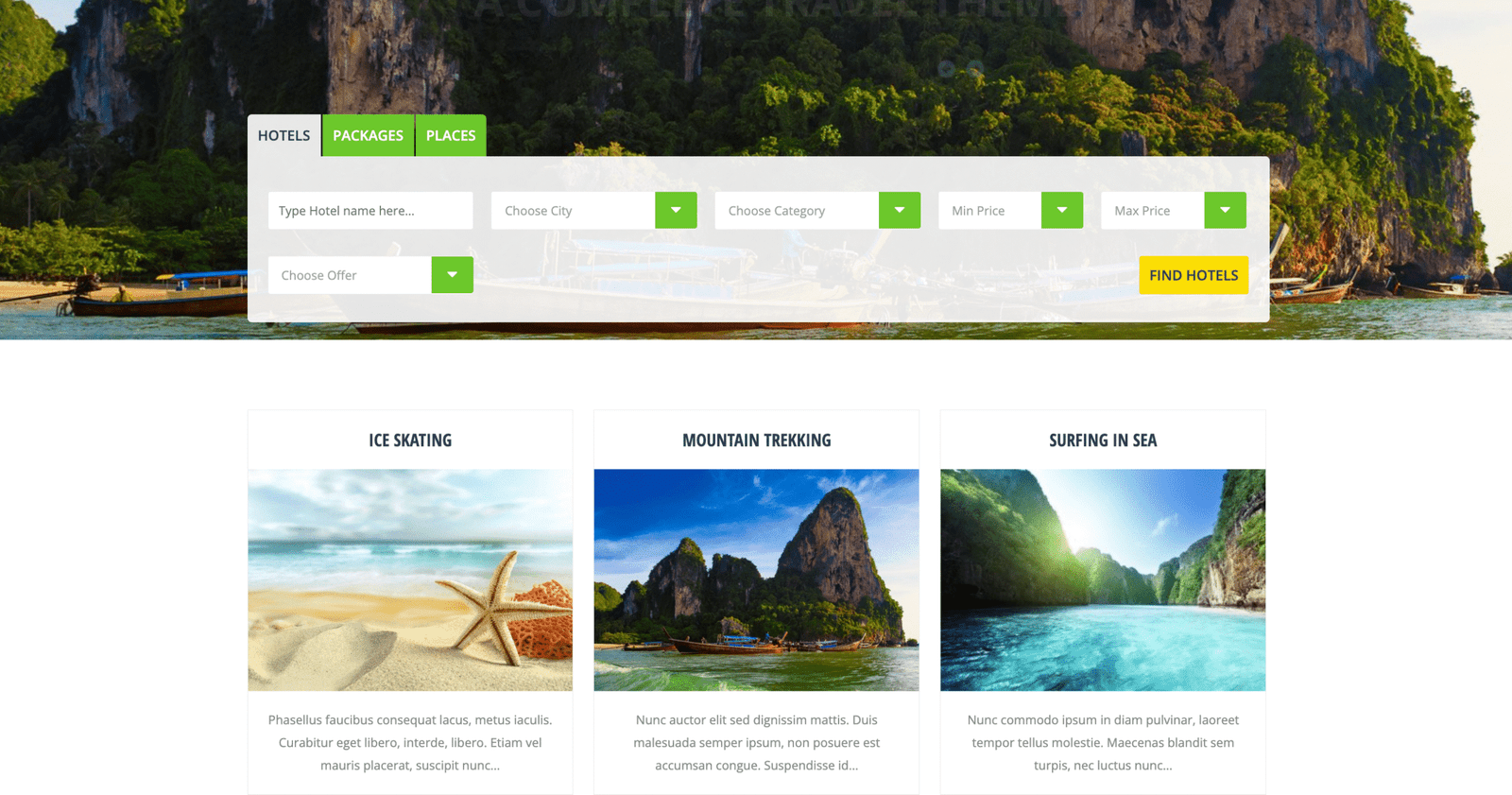Trendy-Travel-WordPress Theme