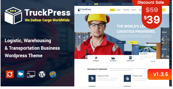 TruckPress - Logistics & Transportation WP Theme