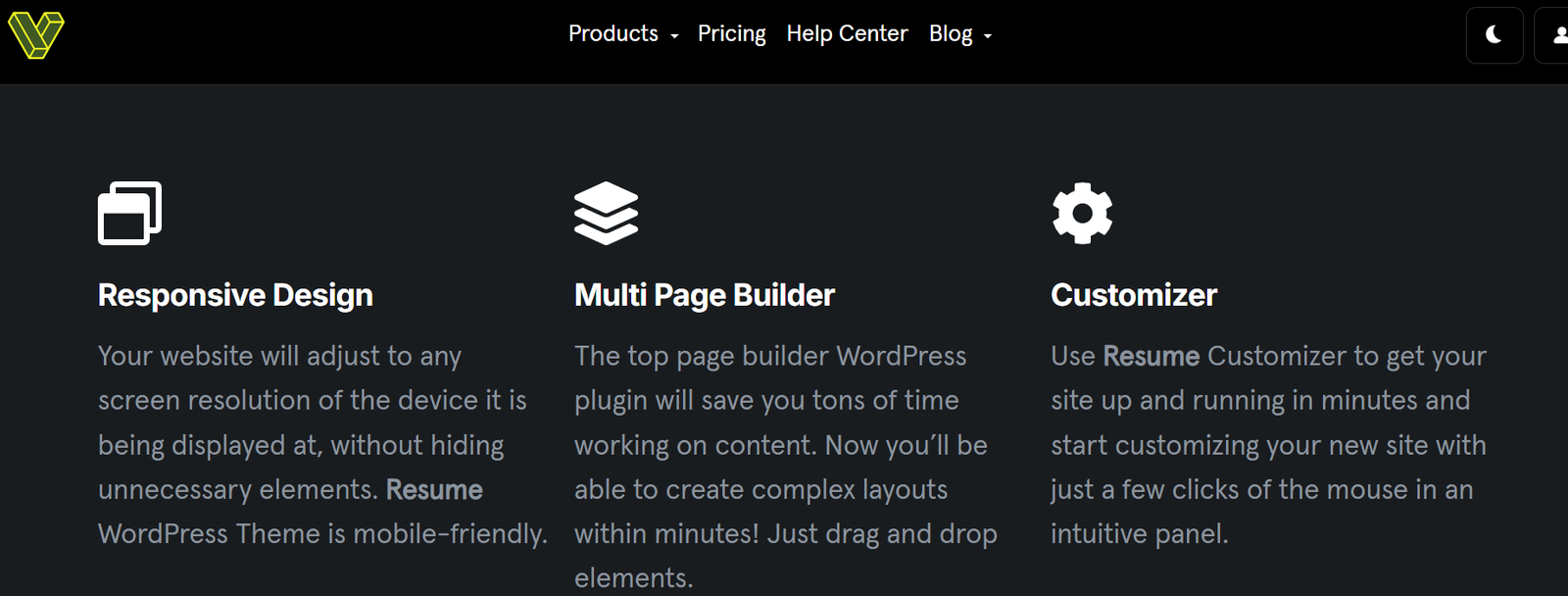 VisualModo Resume Portfolio WordPress Theme Download