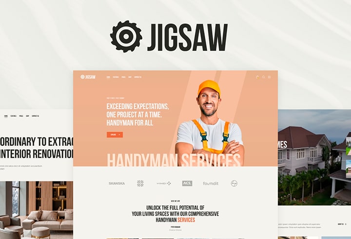 Jigsaw Wordpress theme 