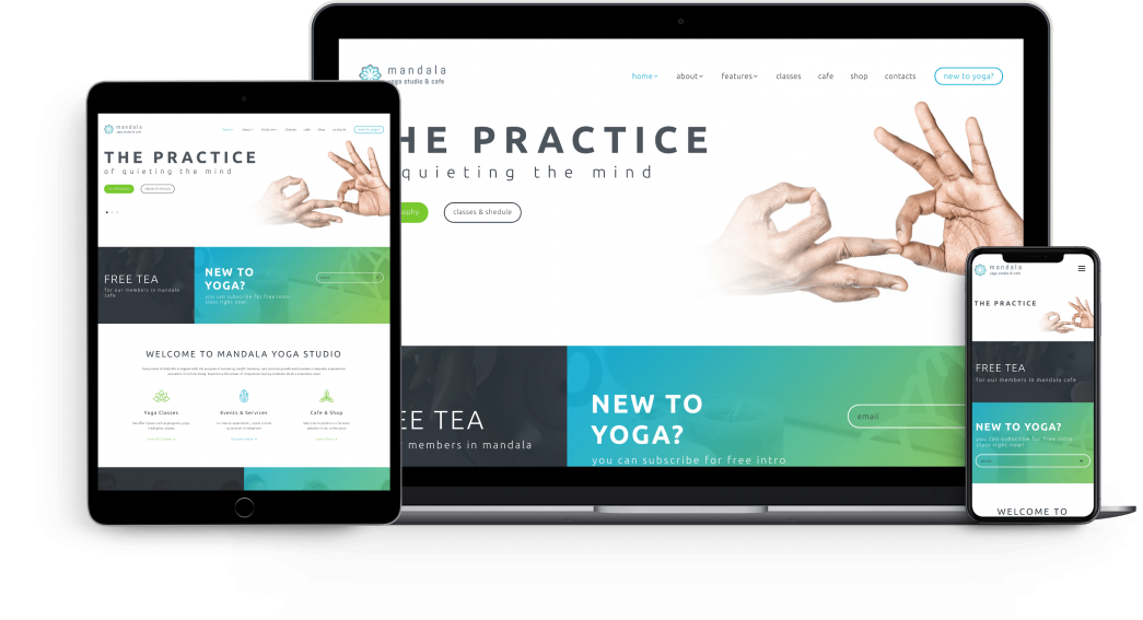 Mandala yoga studio WordPress theme