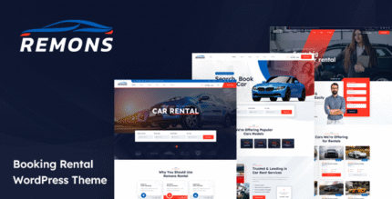 Remons Booking Rental Theme WordPress