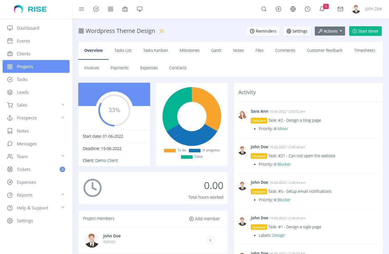 rise project manager
