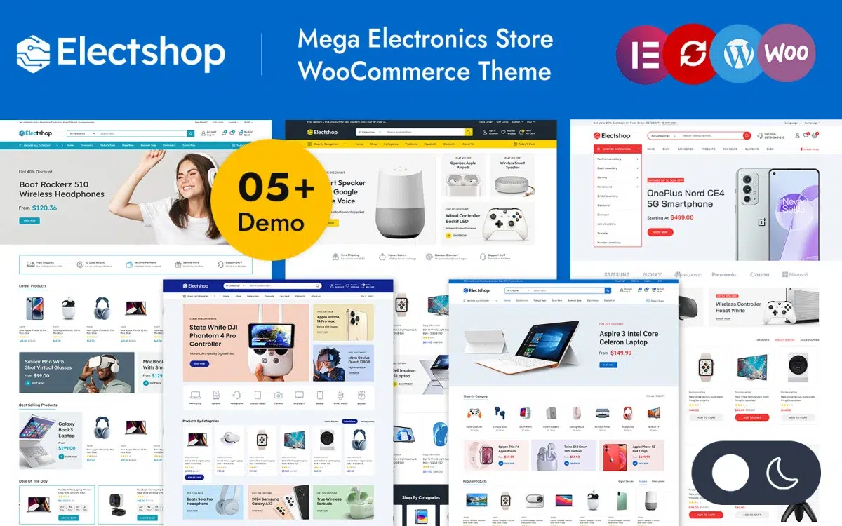 Electshop – Multipurpose Electronics Store Elementor WooCommerce Responsive Theme WooCommerce Theme