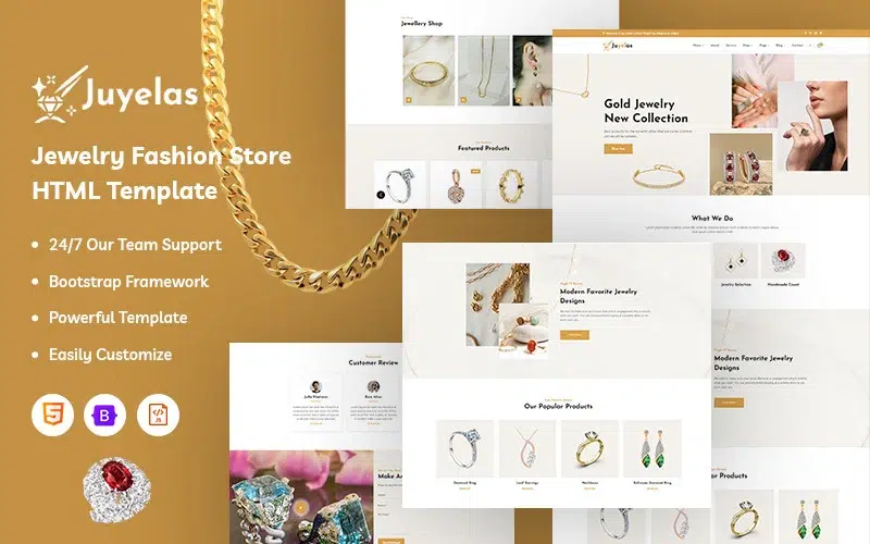 Juyelas – Jewelry Fashion WordPress Theme