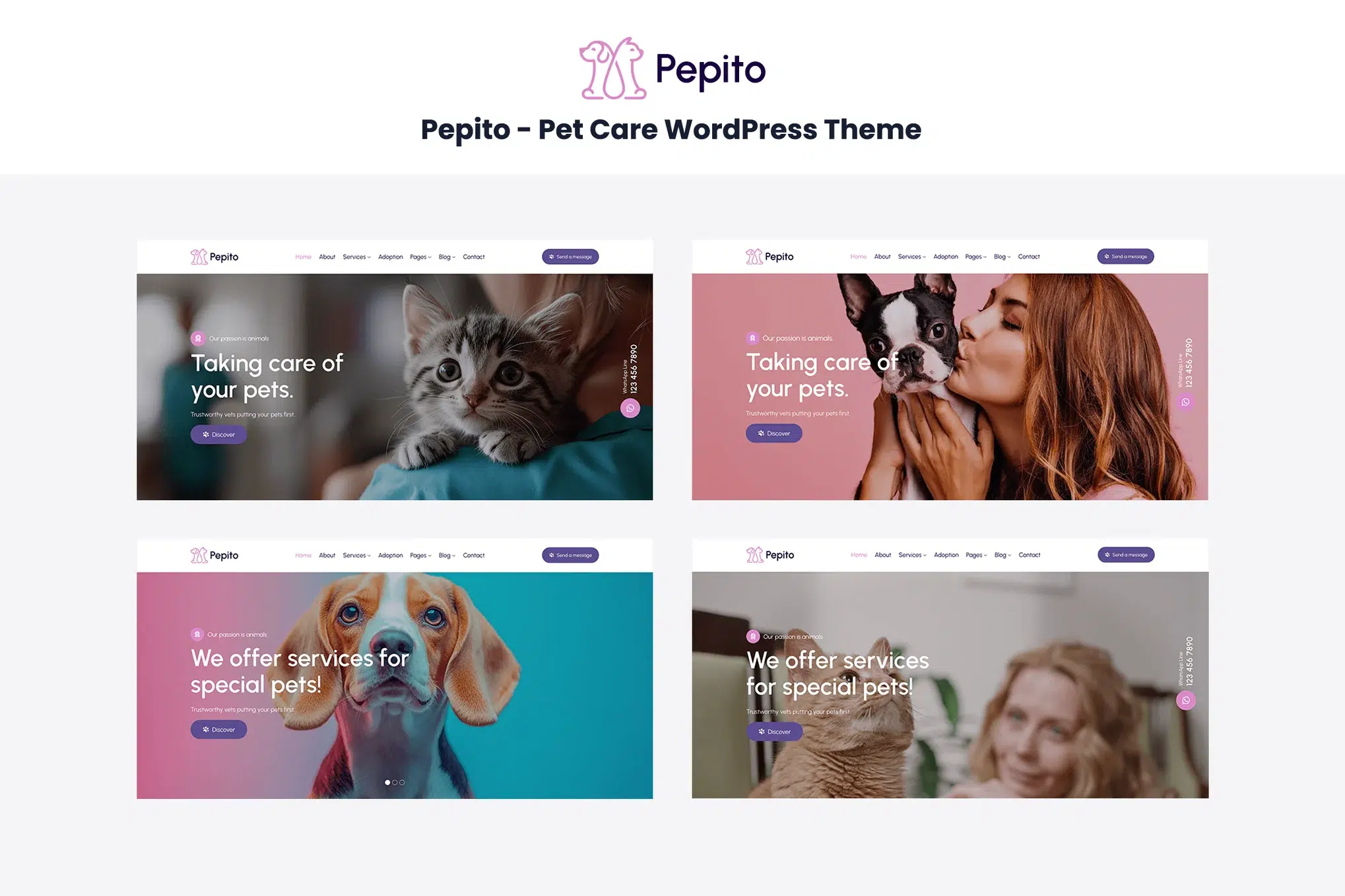 Pepito - Pet Care WordPress Theme Pepito - Pet Care WordPress Theme