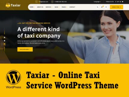 Taxiar – Online Taxi Services Wordpress Theme WordPress Theme