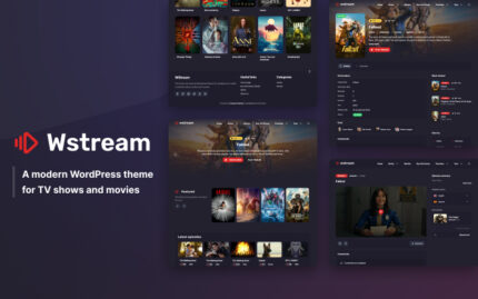 WStream – Wodpress theme for series and movies WordPress Theme