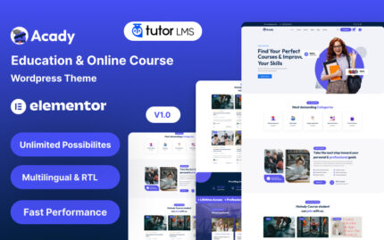 Acady – Education & Online Course WordPress Theme