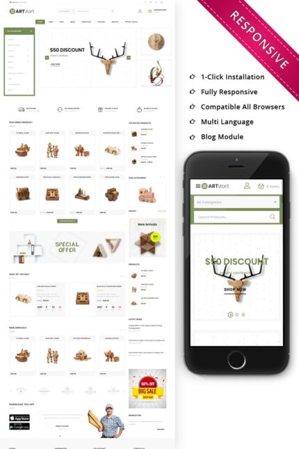 Artmart – The Home Decor Shop Responsive WooCommerce Theme