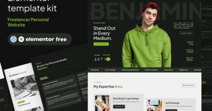 Benjamin – Freelancer Personal Website Template Kit