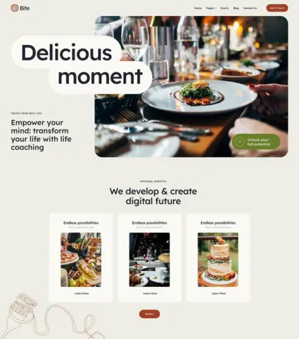 Bite – Catering, Wedding & Party WordPress Theme